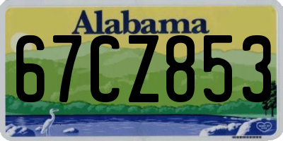 AL license plate 67CZ853