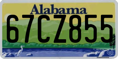 AL license plate 67CZ855