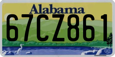 AL license plate 67CZ861