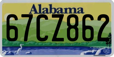 AL license plate 67CZ862