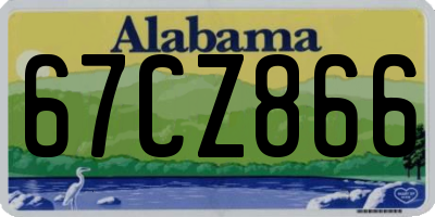 AL license plate 67CZ866