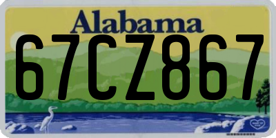AL license plate 67CZ867