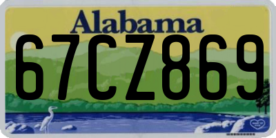 AL license plate 67CZ869