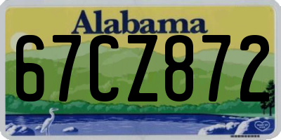 AL license plate 67CZ872