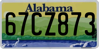 AL license plate 67CZ873