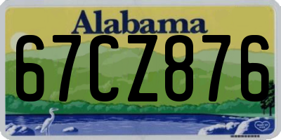 AL license plate 67CZ876