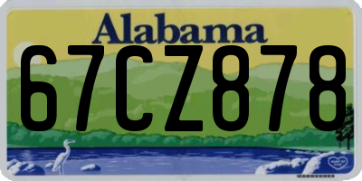 AL license plate 67CZ878