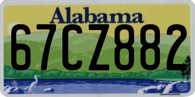 AL license plate 67CZ882