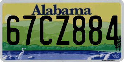 AL license plate 67CZ884