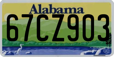 AL license plate 67CZ903