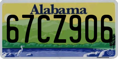 AL license plate 67CZ906