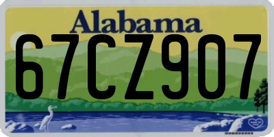 AL license plate 67CZ907