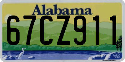 AL license plate 67CZ911