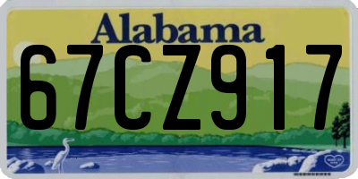 AL license plate 67CZ917