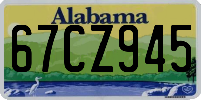 AL license plate 67CZ945