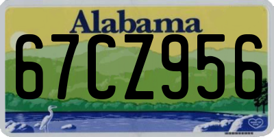 AL license plate 67CZ956