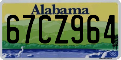 AL license plate 67CZ964