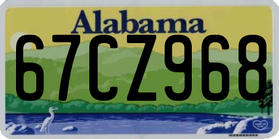 AL license plate 67CZ968