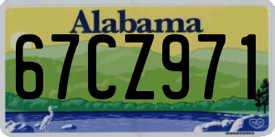 AL license plate 67CZ971