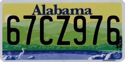 AL license plate 67CZ976