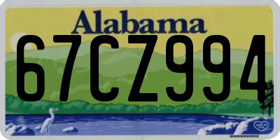 AL license plate 67CZ994