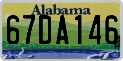 AL license plate 67DA146