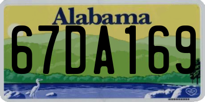 AL license plate 67DA169