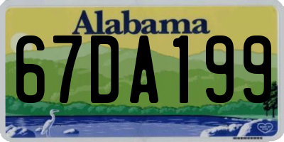 AL license plate 67DA199
