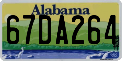 AL license plate 67DA264