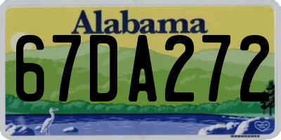 AL license plate 67DA272