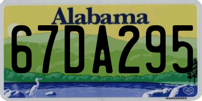 AL license plate 67DA295