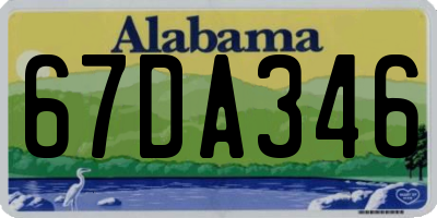 AL license plate 67DA346