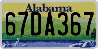 AL license plate 67DA367