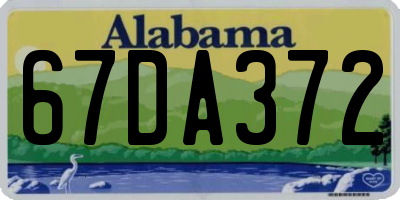AL license plate 67DA372