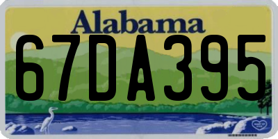 AL license plate 67DA395