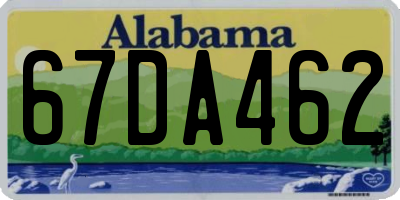 AL license plate 67DA462