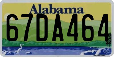 AL license plate 67DA464