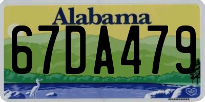 AL license plate 67DA479
