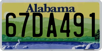 AL license plate 67DA491