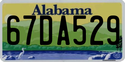 AL license plate 67DA529