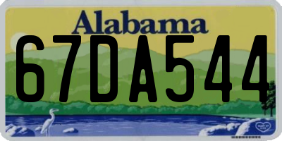 AL license plate 67DA544