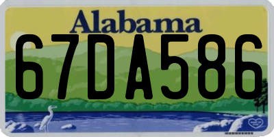 AL license plate 67DA586