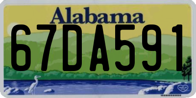AL license plate 67DA591