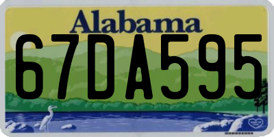 AL license plate 67DA595