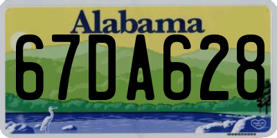AL license plate 67DA628