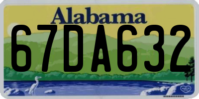 AL license plate 67DA632