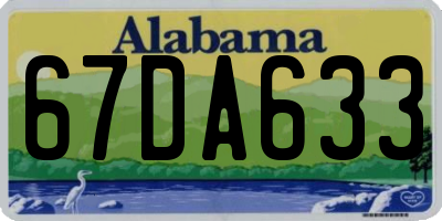AL license plate 67DA633