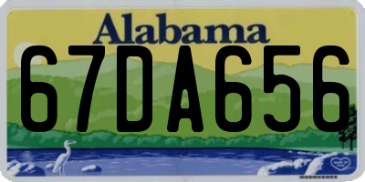 AL license plate 67DA656