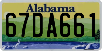 AL license plate 67DA661