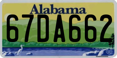 AL license plate 67DA662